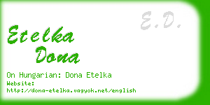 etelka dona business card